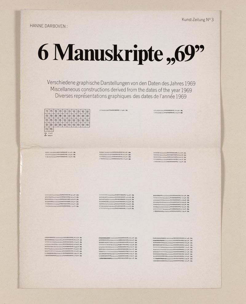 Hanne Darboven - 6 Manuskripte ›69‹