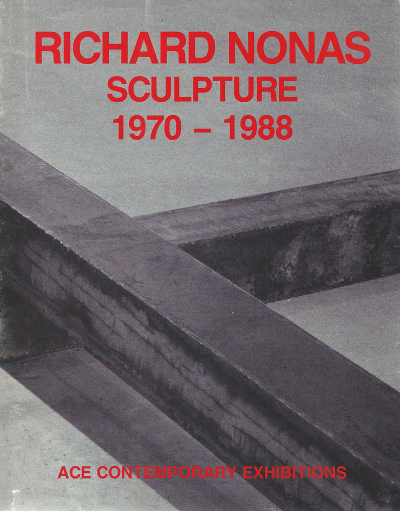 Richard Nonas - Sculpture 1970-1988