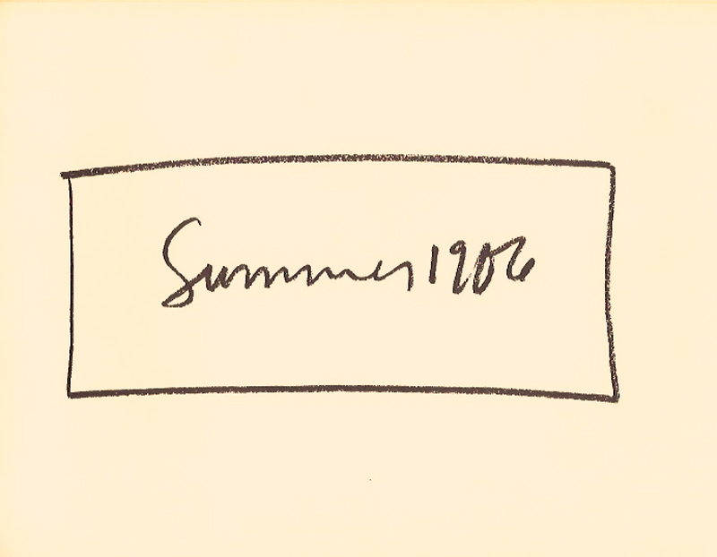 Richard Nonas - Summer 1906