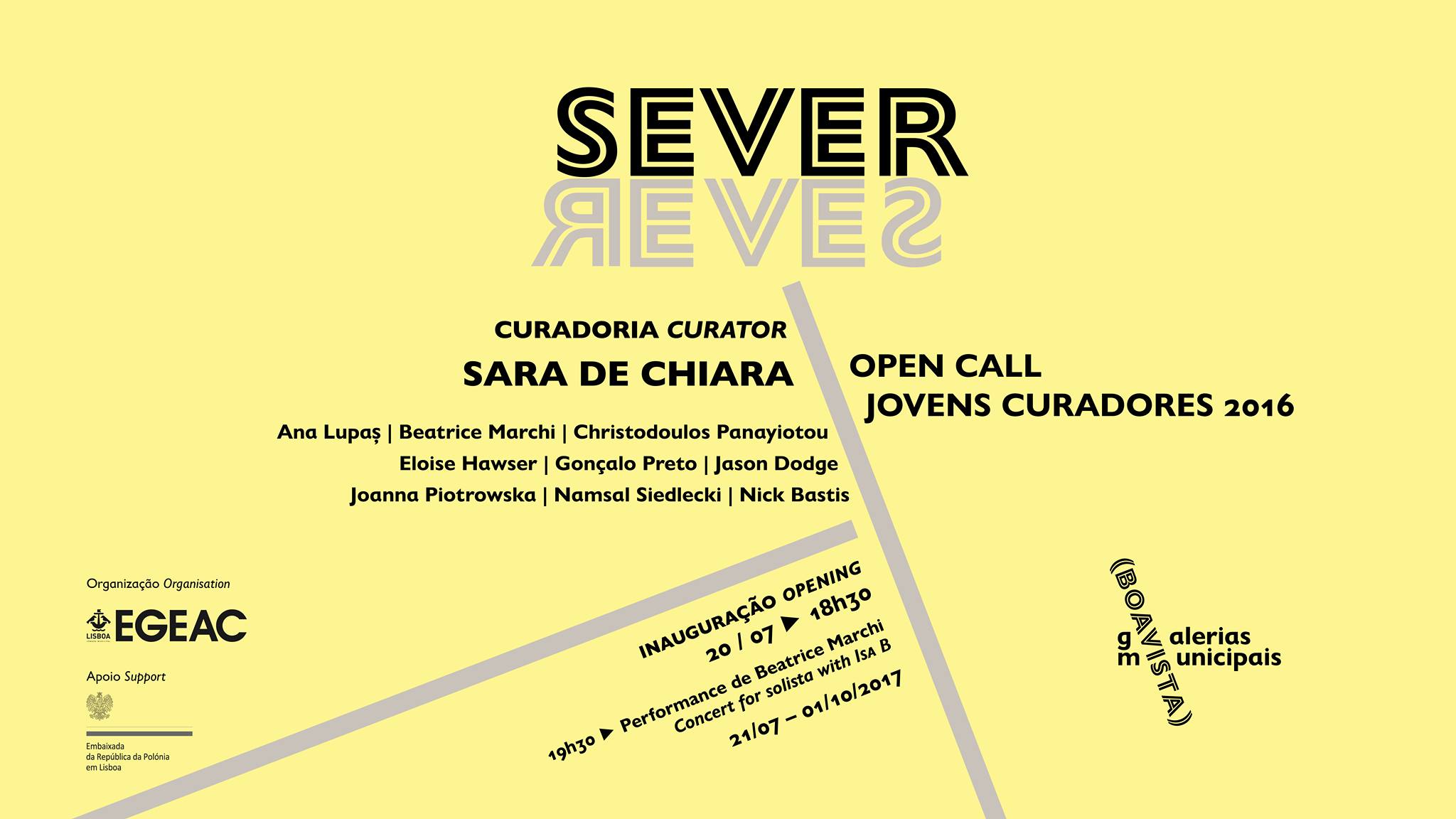 #Ana_Lupas partecipa alla collettiva: "SEVER" alla Galeria Boavista, Lisbona - 
